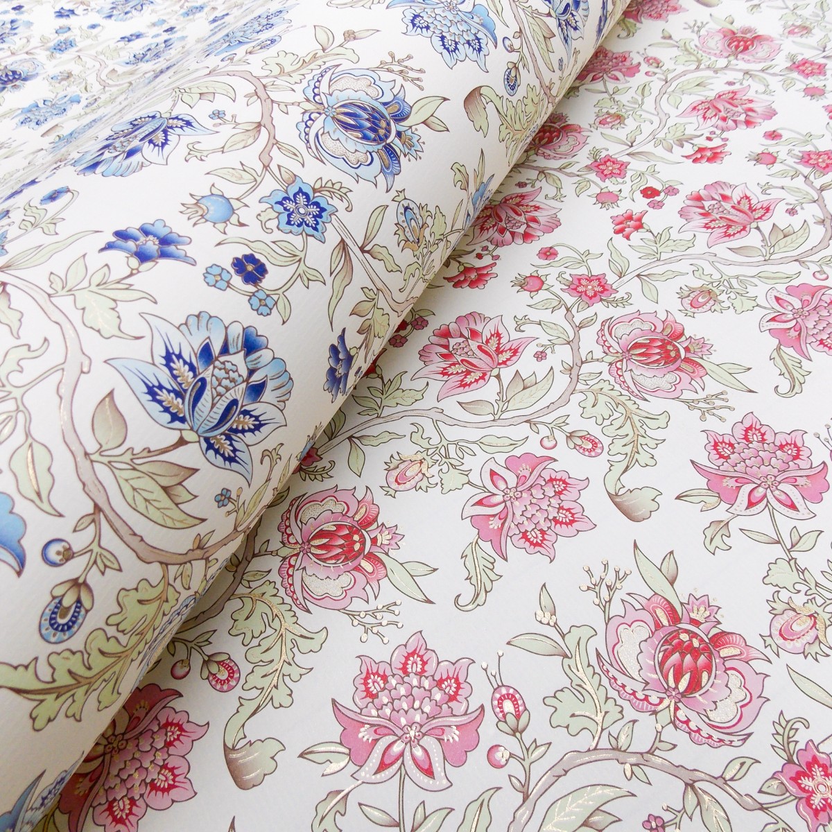 1931年製、花柄の装飾紙「ロッシ」